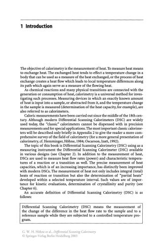 Differential Scanning Calorimetry
