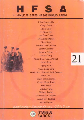 HFSA - Hukuk Felsefesi ve Sosyolojisi Arkivi