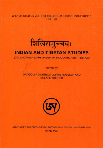 Indian and Tibetan Studies (Collectanea Marpurgensia Indologica Et Tibetica)