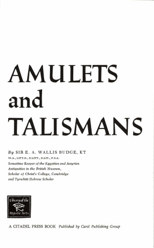 Amulets and Talismans