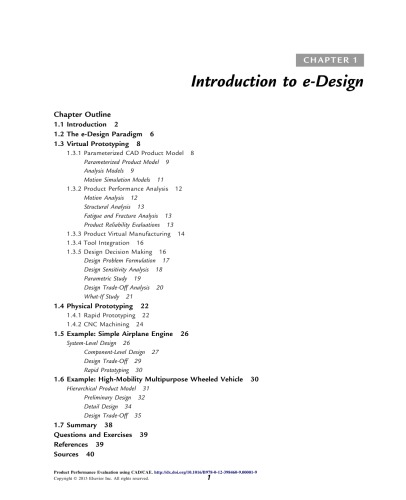 Product Performance Evaluation with CAD/CAE