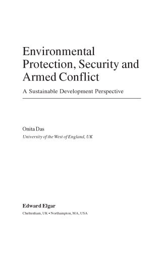Environmental protection, security and armed conflict: A sustainable development perspective