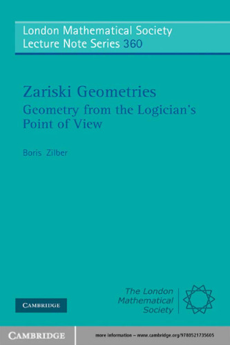 Zariski geometries : geometry from the logician's point of view