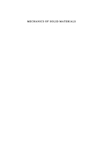 Mechanics of solid materials [...] XD-US