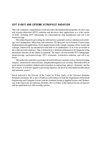 Soft X-rays and extreme ultraviolet radiation : principles and applications / [...] XD-US