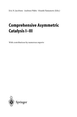 Comprehensive asymmetric catalysis [...] CD-ROM
