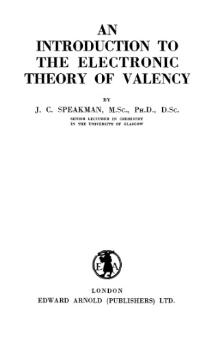 An introduction to the electronic theory of valency