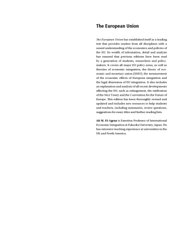 The European Union : economics and policies