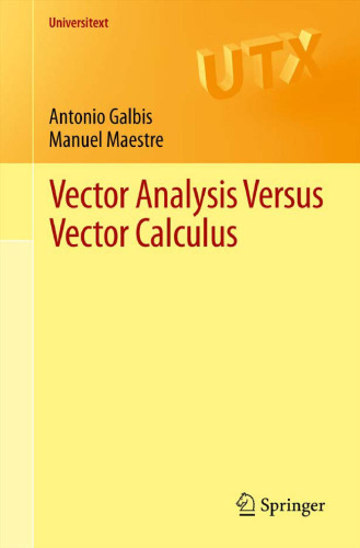 Vector analysis versus vector calculus