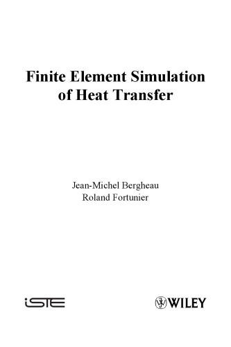 Finite element simulation of heat transfer