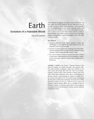 Earth : evolution of a habitable world