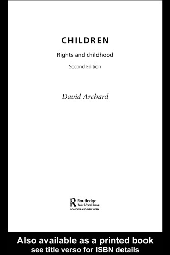 Children : rights and childhood