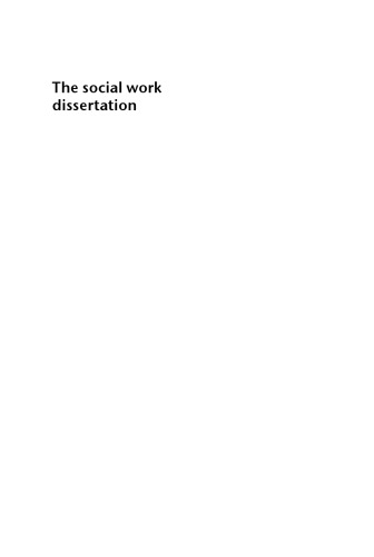 The Social Work Dissertation : Practically Applying Qualitative Methodology