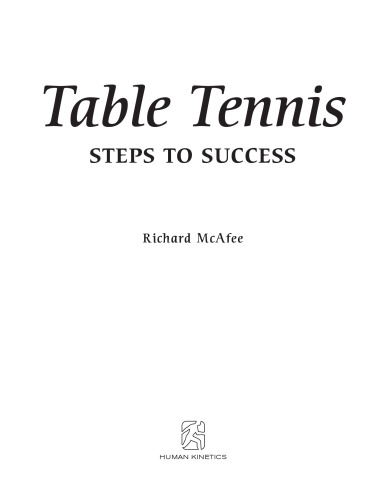 Table Tennis: Steps to Success