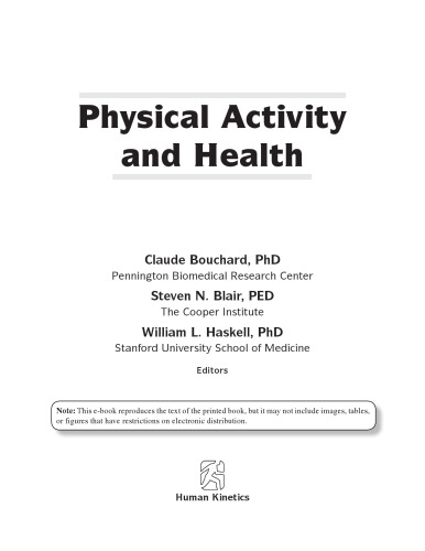 Physical Activity and Health