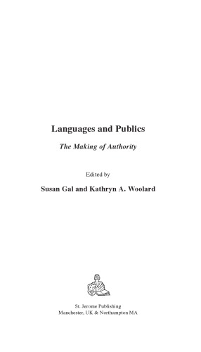 Languages and Publics: The Making of Authority