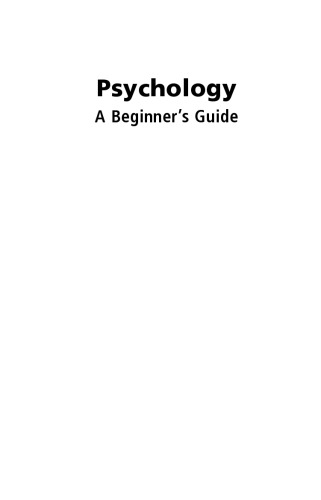 Psychology: A Beginner's Guide