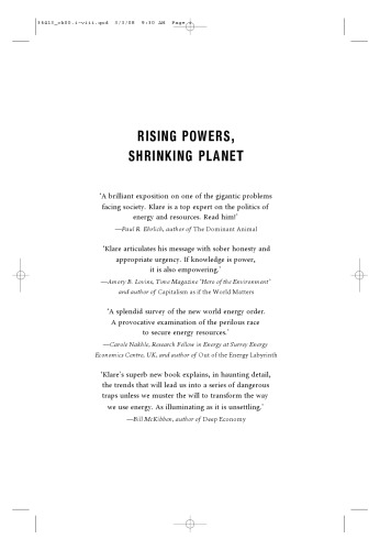 Rising Powers, Shrinking Planet: The New Geopolitics of Energy