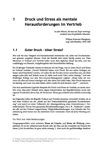 Druck und Stress im Vertrieb positiv nutzen: So steigern Sie berufliche Performance und Lebensqualität