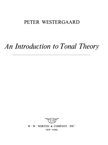 An Introduction to Tonal Theory