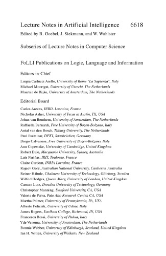 Logic, Language, and Computation: 8th International Tbilisi Symposium on Logic, Language, and Computation, TbiLLC 2009, Bakuriani, Georgia, September 21-25, 2009. Revised Selected Papers