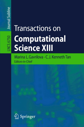 Transactions on computational science XIII