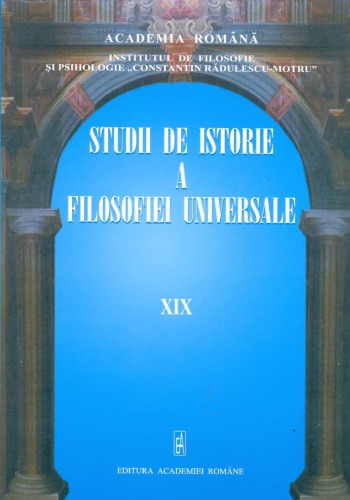 Studii de istorie a filosofiei universale, vol. 19