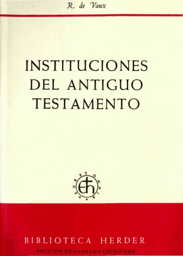 Instituciones del Antiguo Testamento