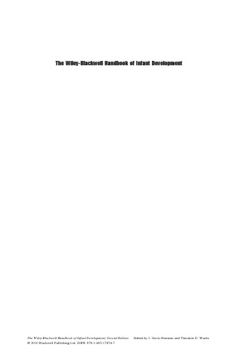 The Wiley-Blackwell Handbook of Infant Development: Volume 2: Applied and Policy Issues