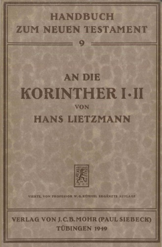 An die Korinther I-II