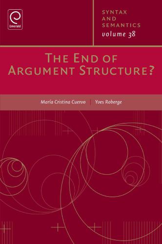 The end of argument structure?
