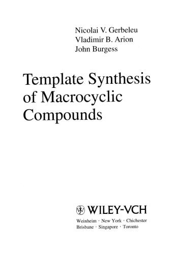 Template synthesis of macrocyclic compounds