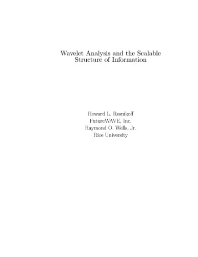 Wavelet analysis and scalable structure of information