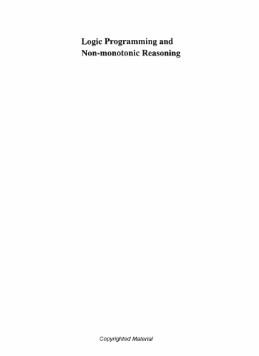 Logic Programming and Non-Monotonic Reasoning: Proceedings of the Second International Workshop 1993