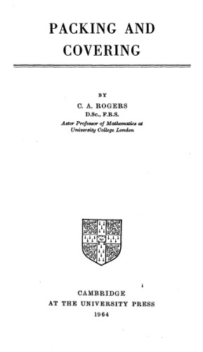 Packing and Covering (Tracts in Mathematics)