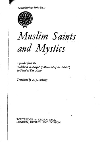 Muslim saints and mystics.