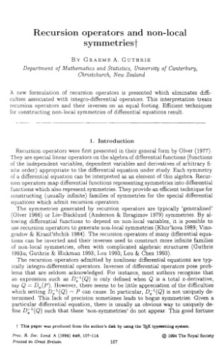 Recursion op nonloc symm