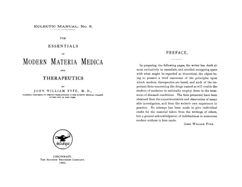 The essentials of modern materia medica and therapeutics.