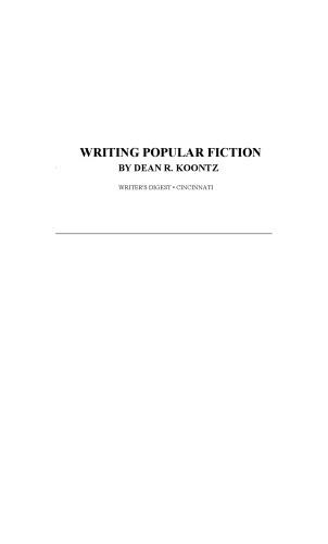 Writing Popular Fiction