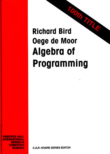 The Algebra of Programming