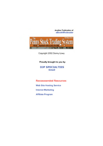 The Penny Stock Trading Sysyem