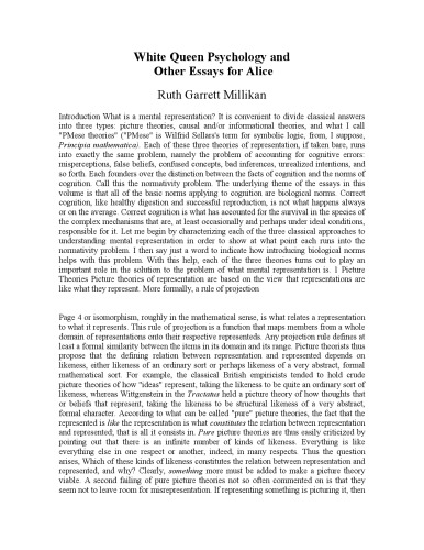White Queen psychology and other essays for Alice