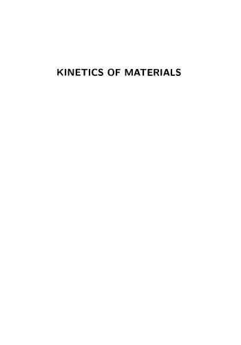 Kinetics of Materials