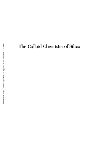 The Colloid Chemistry of Silica