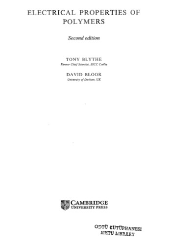 Electrical Properties of Polymers