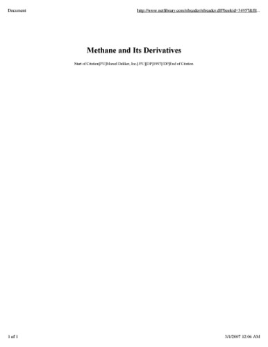 Methane and its Derivatives