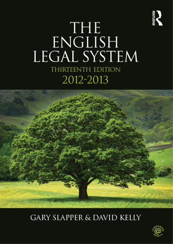 The English legal system, 2012-2013
