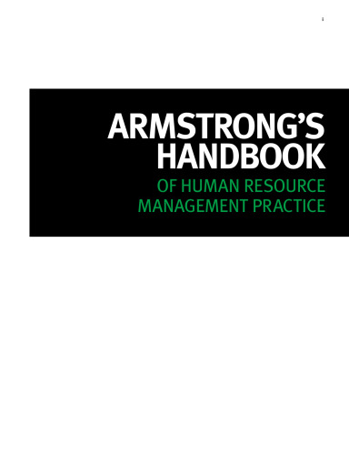 Armstrong's handbook of human resource management practice