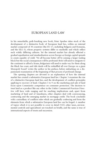 European land law