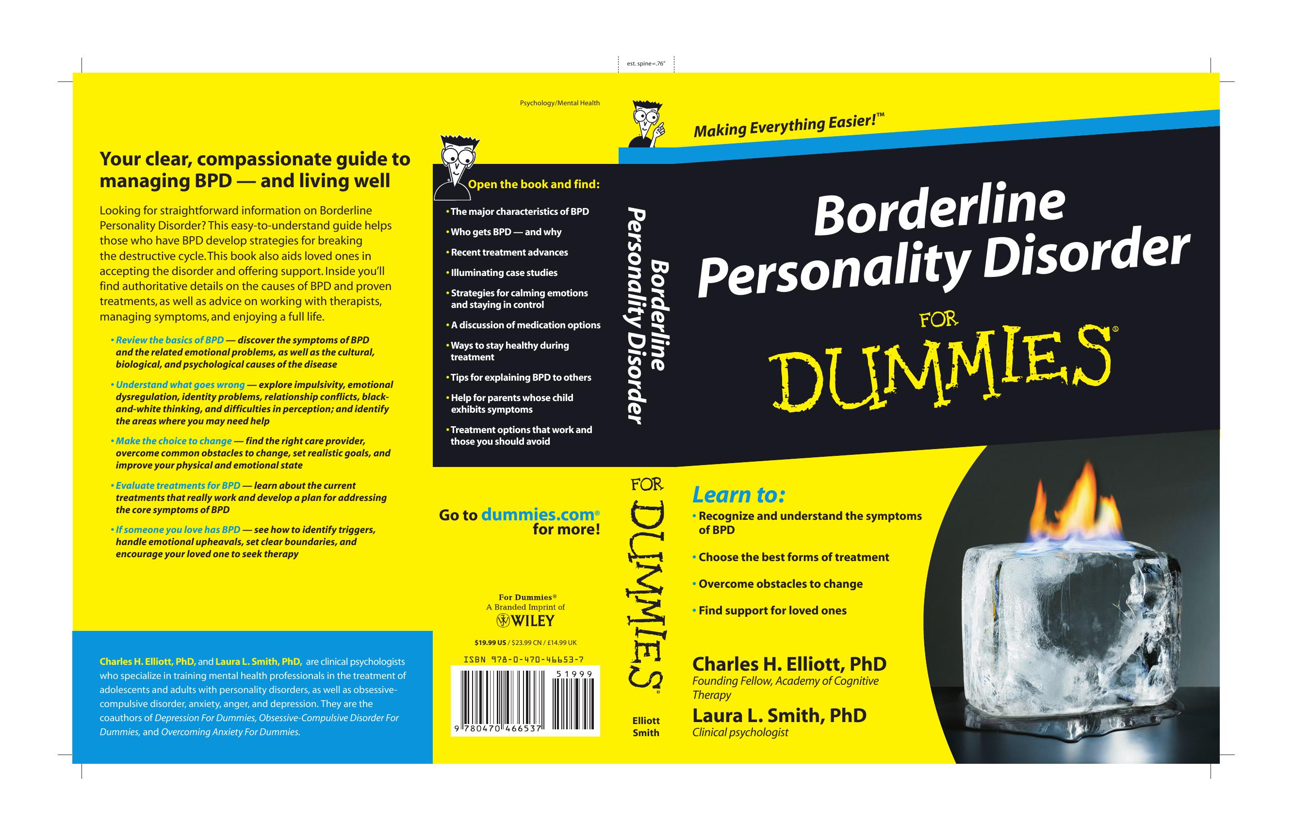 Borderline Personality Disorder For Dummies